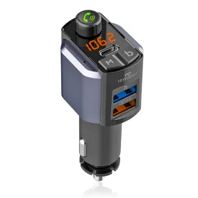 Car Bluetooth MP3 Player Hands-Free Phone Call FM Transmitter Mobile Phone Charger PD Fast Charger