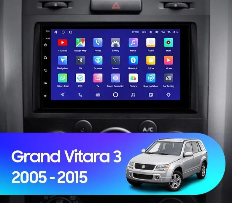 Car Dealz Premium Model 7" Android 10.0 For Suzuki Grand Vitara 3 2005 - 2015 In Dash Plus OEM Fascia