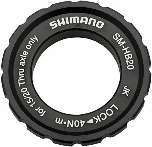 Centerlock Rotor Lock-Ring Shimano SM-HB20 For 15mm / 20mm Through-Axle Hubs