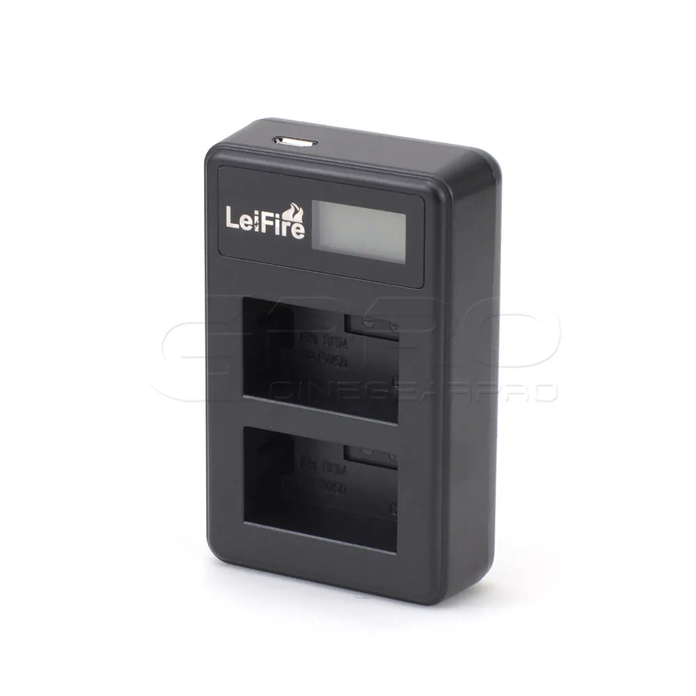 CGPro USB Dual Charger With LCD Display For NP-FW50 Battery
