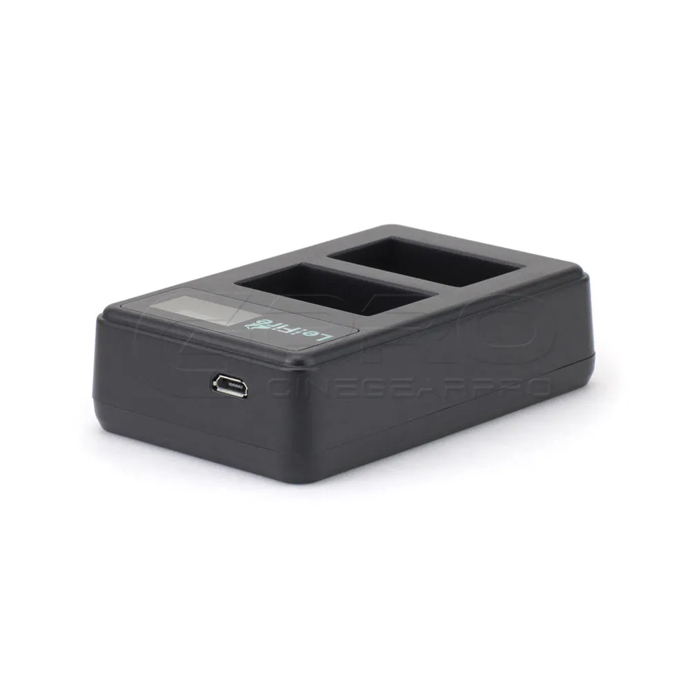 CGPro USB Dual Charger With LCD Display For NP-FW50 Battery