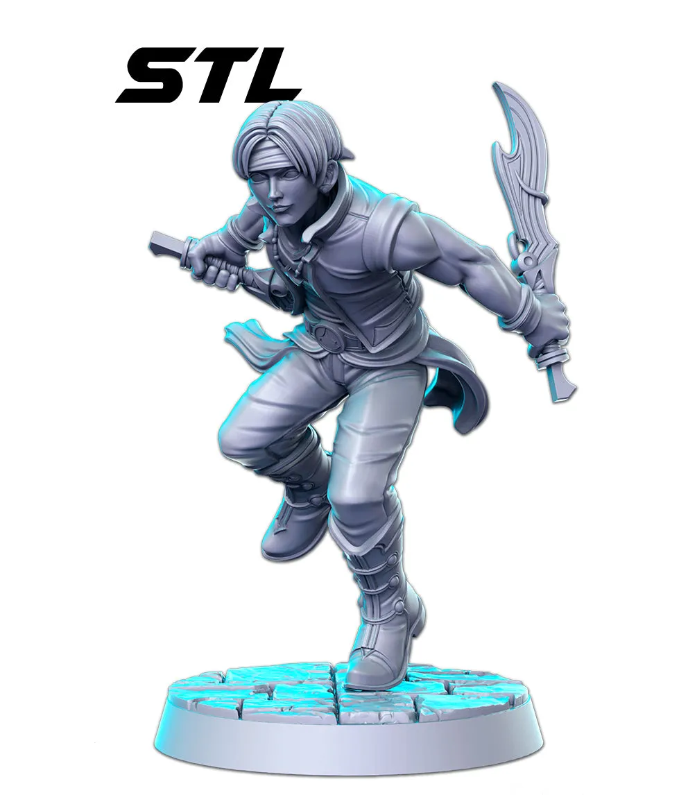 Classic JRPG  3D Printed Miniature