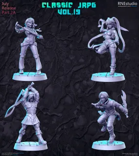 Classic JRPG  3D Printed Miniature