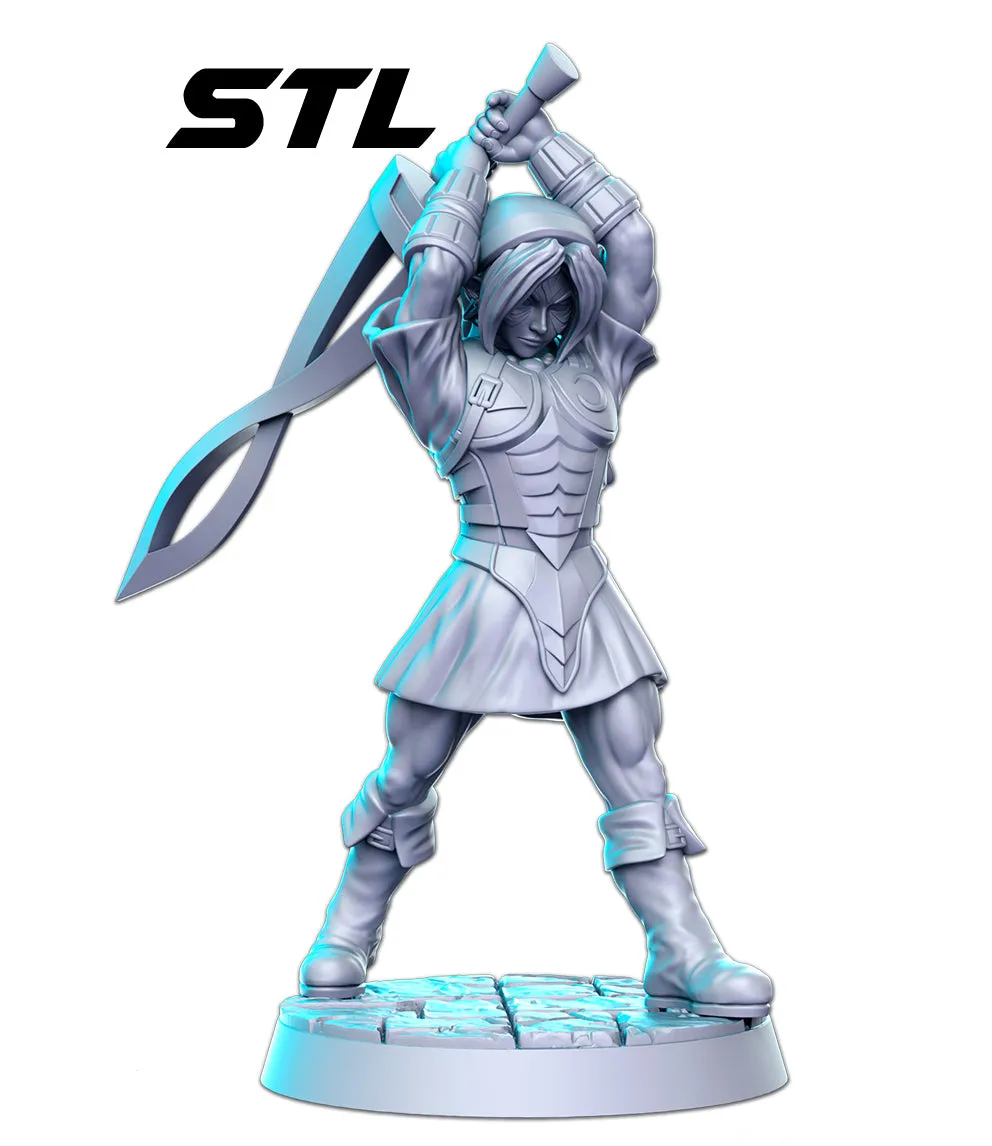 Classic JRPG  3D Printed Miniature