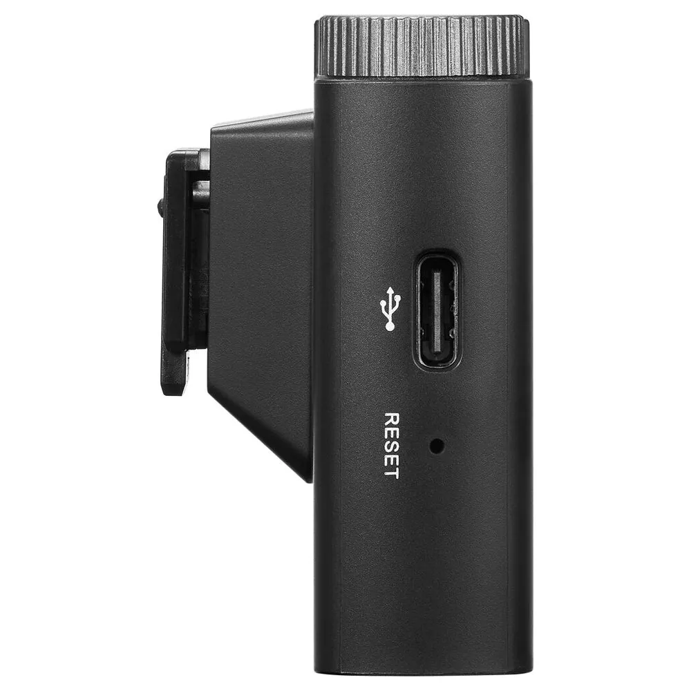 [CLEARANCE] Godox Virso S M1 Single and M2 Double Omnidirectional Wireless Dual-Channel Lavalier Microphone System with Hot Shoe Mount, 3.5mm TRS AUX and USB-C Ports, and up to 200m Max Range and 17H Max Battery for Sony Cameras