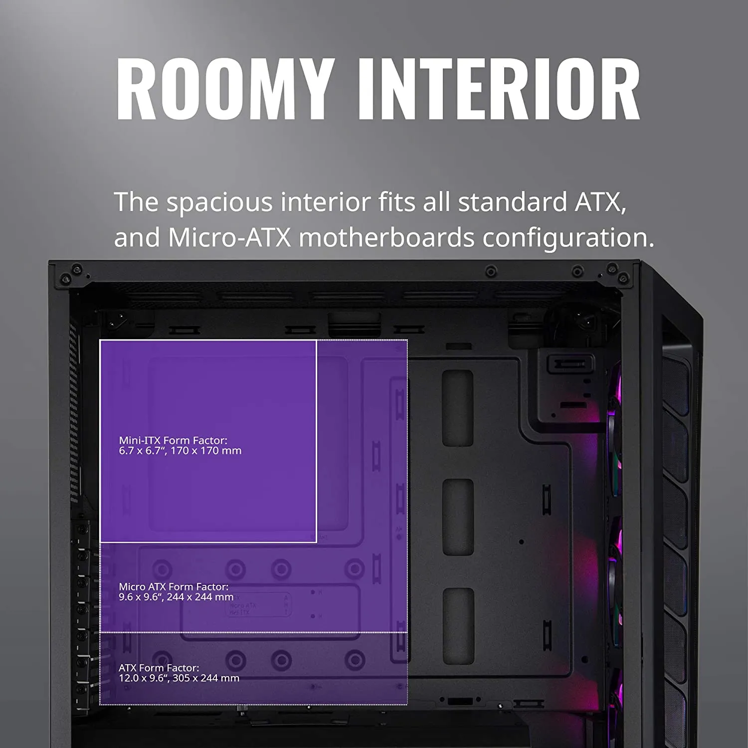 Cooler PC Case Master MasterBox MB511 ARGB ATX Mid-Tower with Three 120mm ARGB Fans, Fine Mesh Front Panel, Mesh Side Intakes, Tempered Glass & ARGB Lighting System