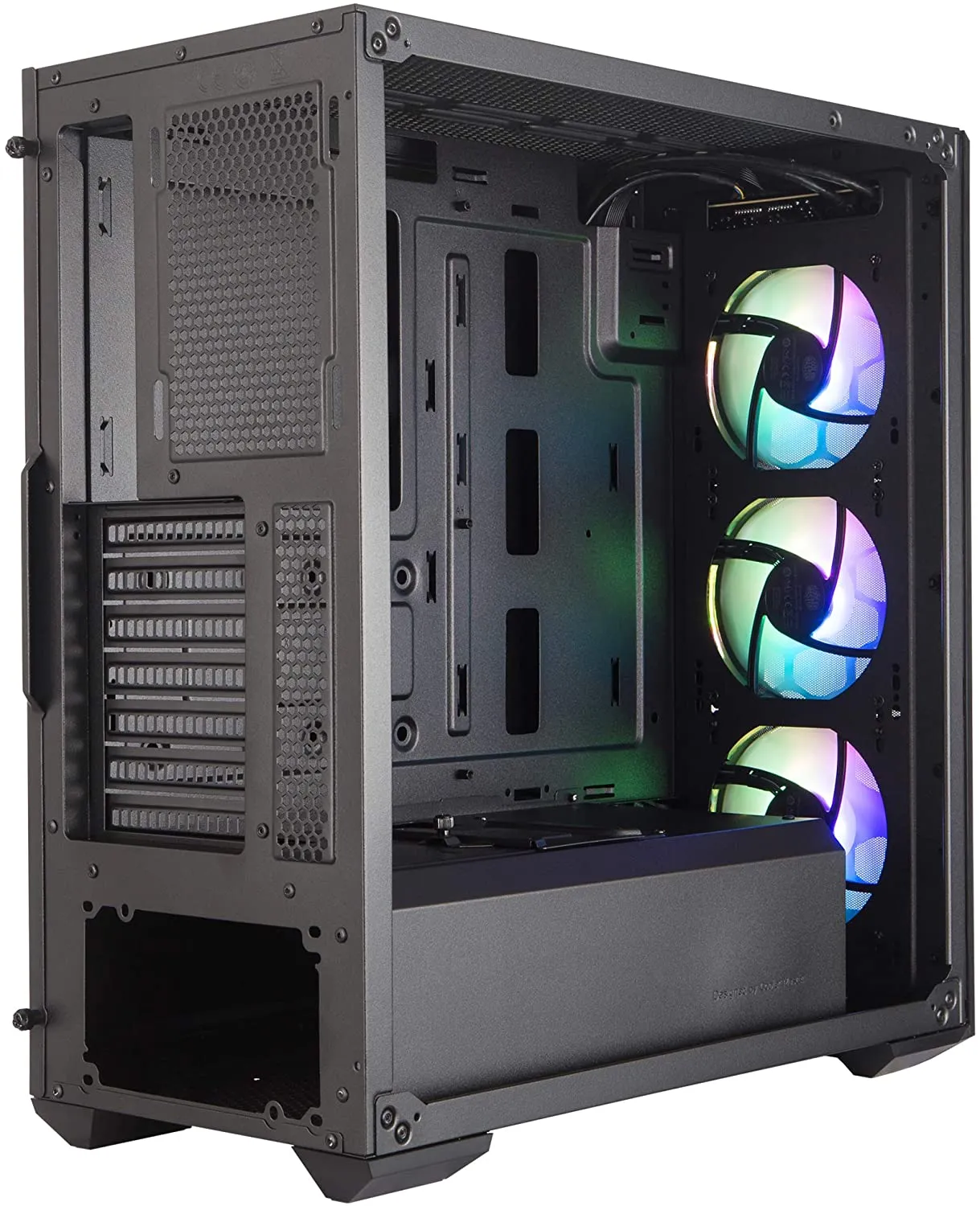 Cooler PC Case Master MasterBox MB511 ARGB ATX Mid-Tower with Three 120mm ARGB Fans, Fine Mesh Front Panel, Mesh Side Intakes, Tempered Glass & ARGB Lighting System
