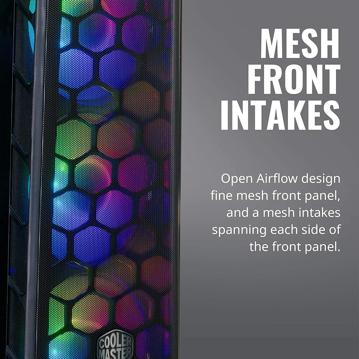 Cooler PC Case Master MasterBox MB511 ARGB ATX Mid-Tower with Three 120mm ARGB Fans, Fine Mesh Front Panel, Mesh Side Intakes, Tempered Glass & ARGB Lighting System