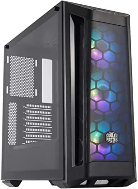 Cooler PC Case Master MasterBox MB511 ARGB ATX Mid-Tower with Three 120mm ARGB Fans, Fine Mesh Front Panel, Mesh Side Intakes, Tempered Glass & ARGB Lighting System