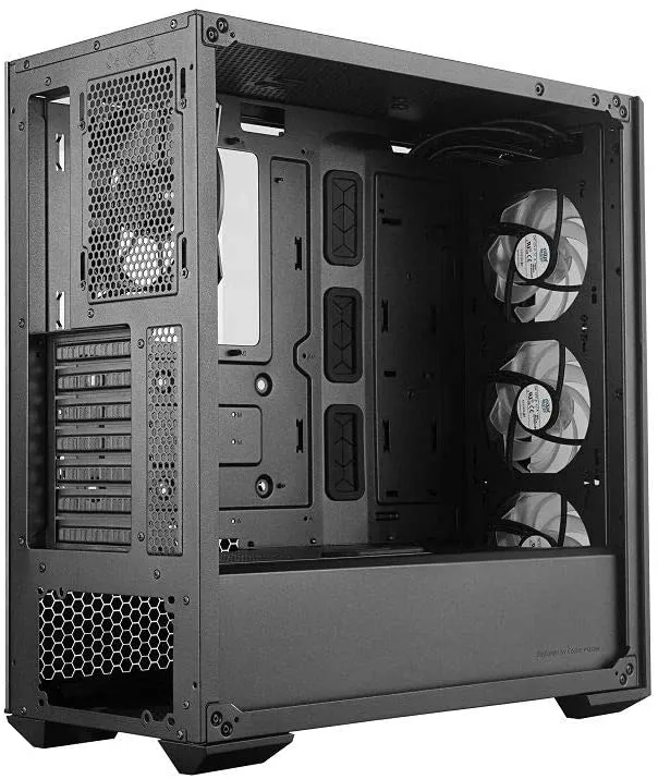 Cooler PC Case Master MasterBox MB530P ATX Mid-Tower with Three Tempered Glass Panel, Three 120mm ARGB Fans, Front Side Mesh Intakes & ARGB Lighting System
