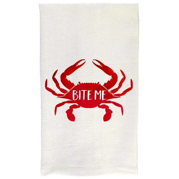 Crab Kitchen Towel- Bite Me