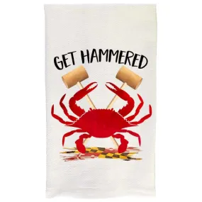 Crab Kitchen Towel- Get Hammered