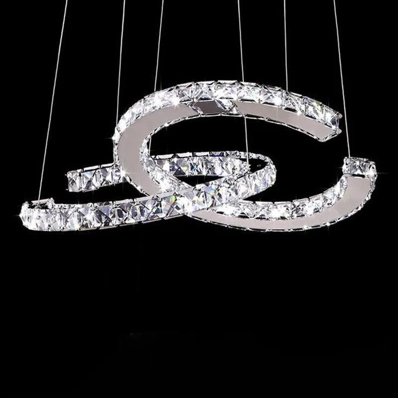 Crystal Loops Chandelier: Premium Lighting Décor