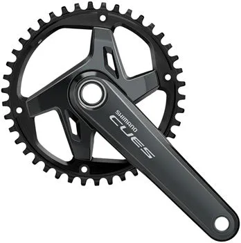 CUES FC-U8000-1 Crankset - 170mm 9/10/11-Speed 42t Asymmetric 96 BCD Hollowtech II BLK