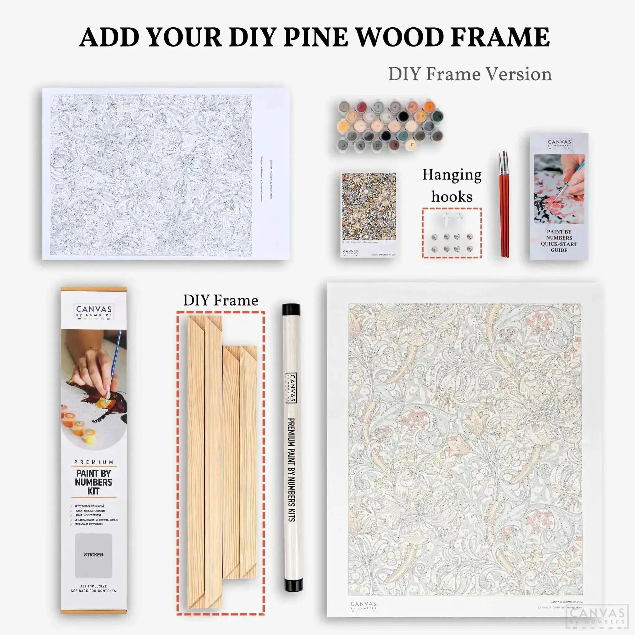 Custom Paint by Numbers Kit for Personalized Artwork