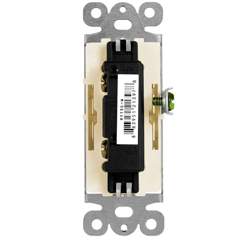Deco 15 amp Single-Pole Switch, Light Almond