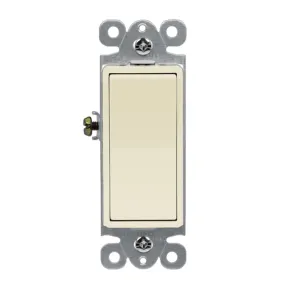 Deco 15 amp Single-Pole Switch, Light Almond
