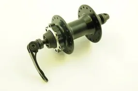 DISC 6 BOLT HUB FRONT WHEEL ALUMINIUM HUB SEALED BEARINGS 36 SPOKE BLACK