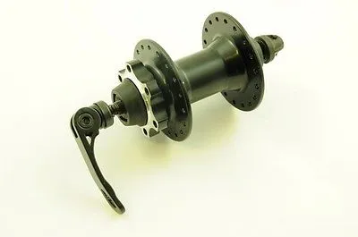 DISC 6 BOLT HUB FRONT WHEEL ALUMINIUM HUB SEALED BEARINGS 36 SPOKE BLACK