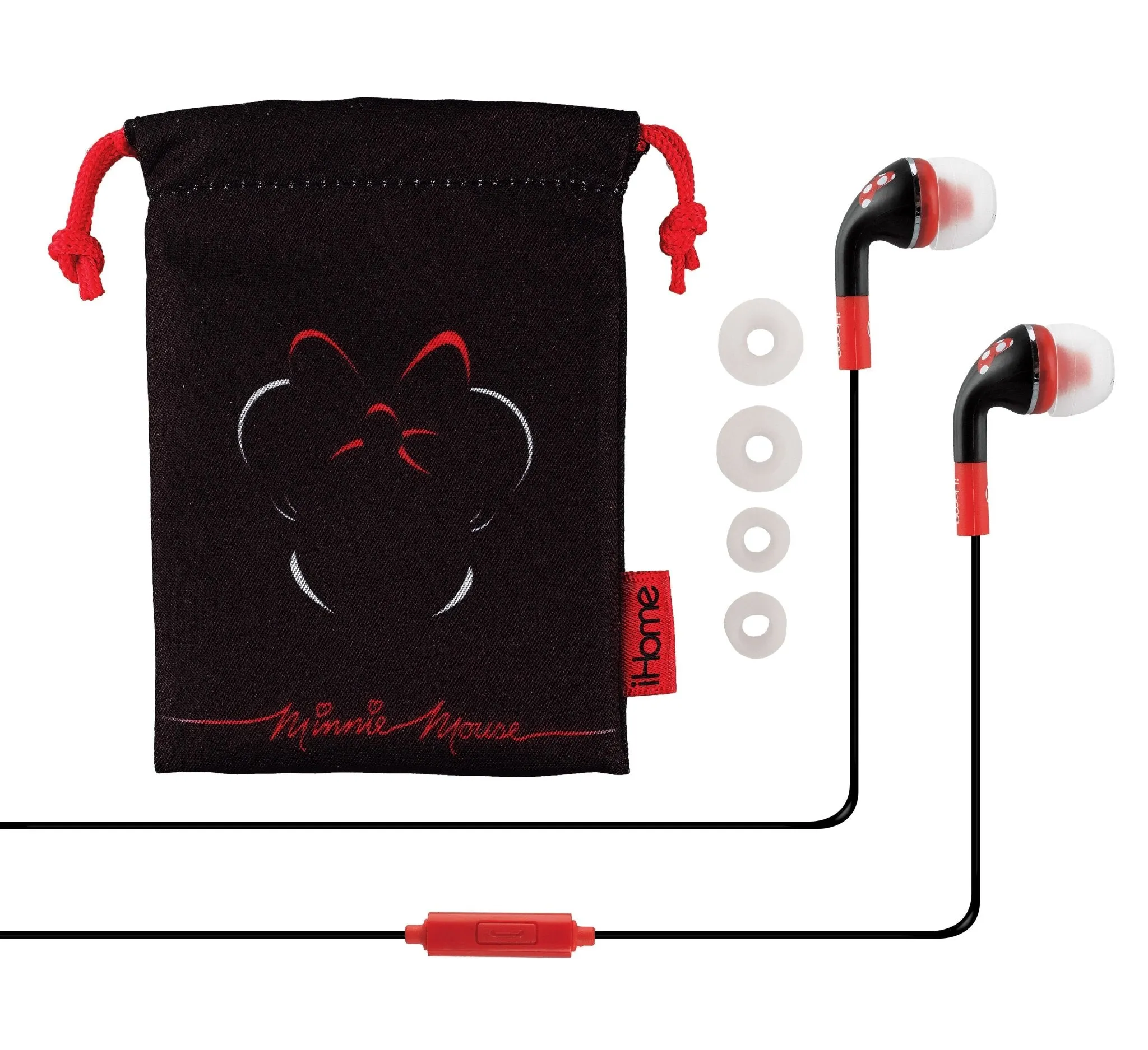 Disney Minnie Mouse Wired Earbuds with Pouch