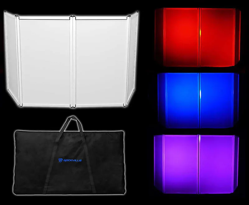 DJ Pack with Facade   Totem Stands   Twin Lights   Moving Heads   Fogger   Hazer   Rockville Controller ROCKVILLE DJ Lighting PACK 1