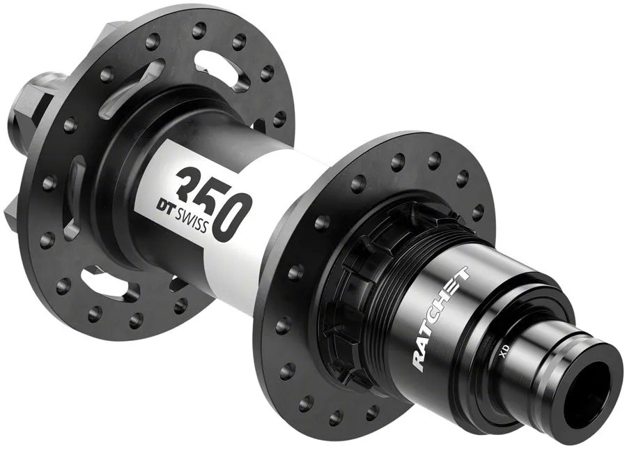 DT SWISS 350 REAR HUB - 12 X 142MM 6-BOLT XD BLACK 28H 36PT