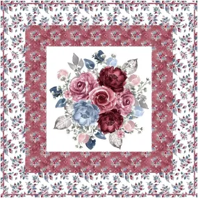 Dusty Blue and Burgundy Collection Wall Hanging