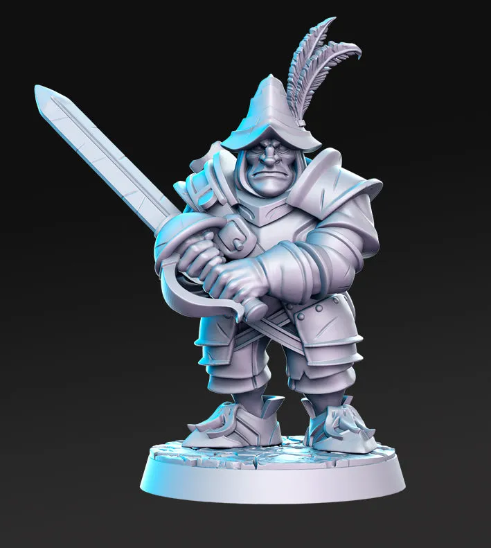 Edwin Final Fantasy 3D Printed Miniature