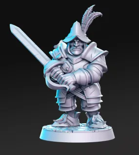 Edwin Final Fantasy 3D Printed Miniature