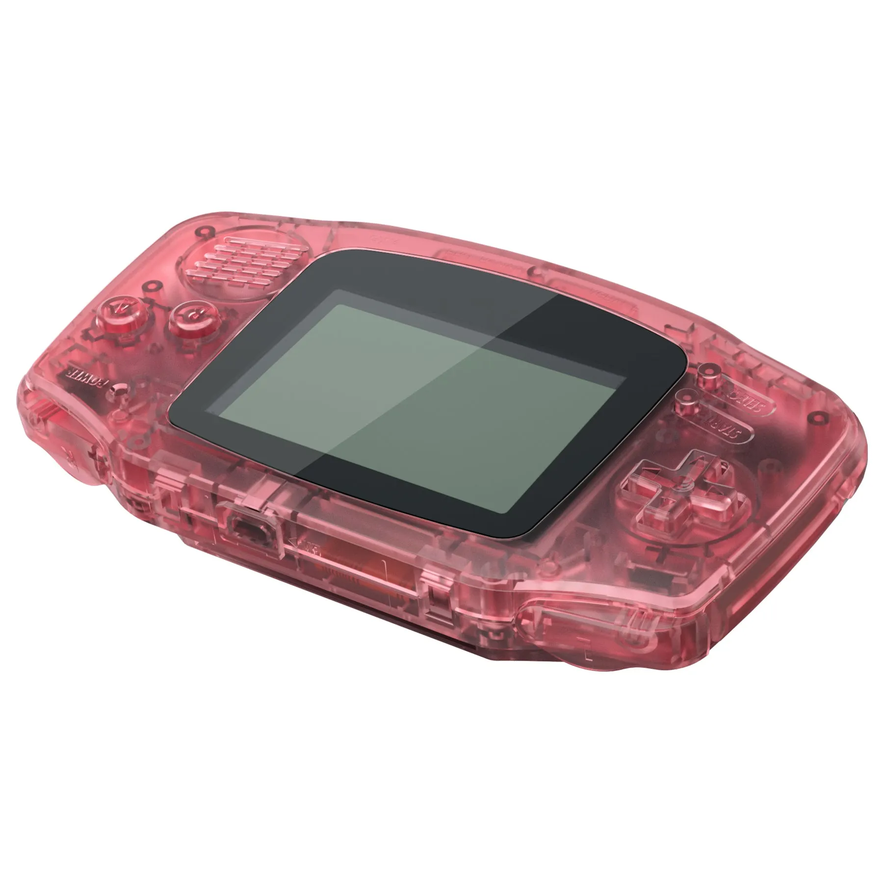 eXtremeRate IPS Ready Upgraded Cherry Pink Replacement Shell Full Housing Cover & Black Screen Lens for Gameboy Advance – Compatible with Both IPS & Standard LCD – Console & IPS Screen NOT Included - TAGM5007B
