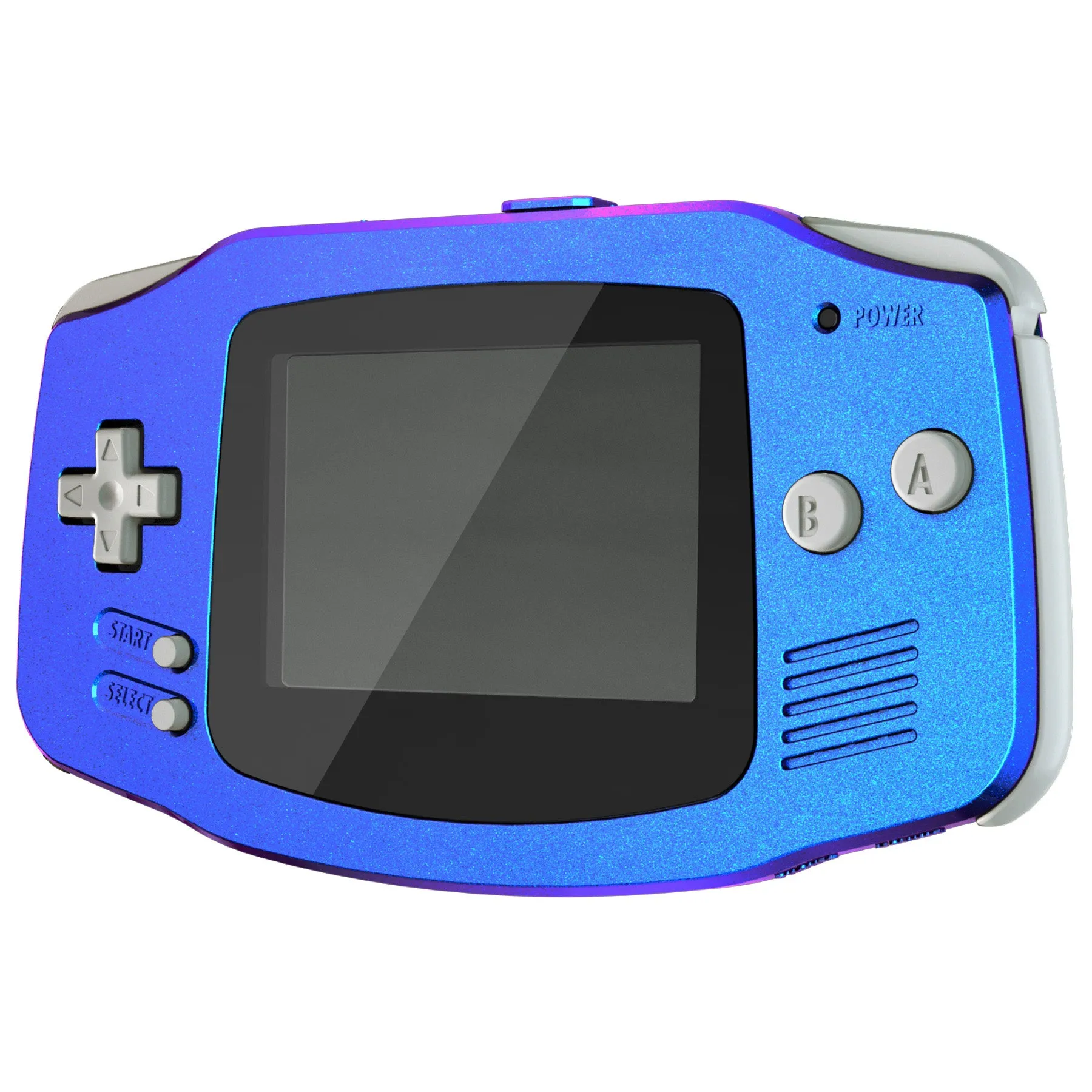 eXtremeRate IPS Ready Upgraded eXtremeRate Chameleon Purple Blue GBA Replacement Shell Full Housing Cover Buttons for Gameboy Advance – Compatible with Both IPS & Standard LCD – Console & IPS Screen NOT Included - TAGP3001