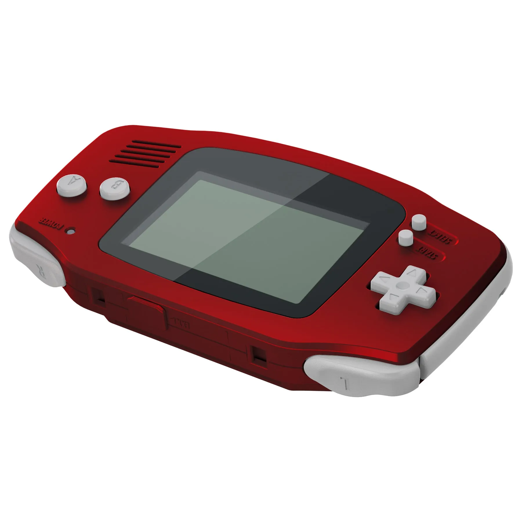 eXtremeRate IPS Ready Upgraded Scarlet Red Soft Touch GBA Replacement Shell Full Housing Cover w/ Buttons for Gameboy Advance – Compatible with Both IPS & Standard LCD – Console & IPS Screen NOT Included - TAGP3003