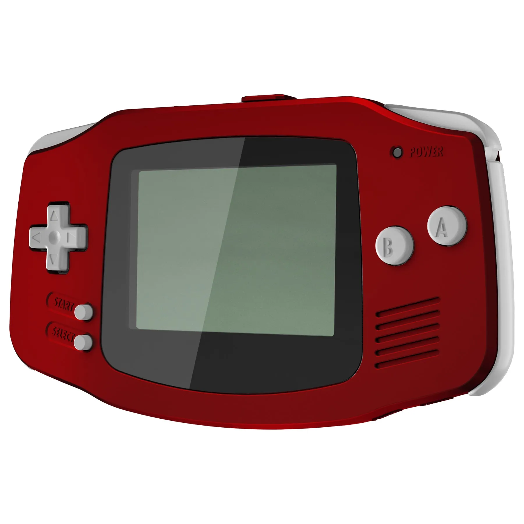 eXtremeRate IPS Ready Upgraded Scarlet Red Soft Touch GBA Replacement Shell Full Housing Cover w/ Buttons for Gameboy Advance – Compatible with Both IPS & Standard LCD – Console & IPS Screen NOT Included - TAGP3003