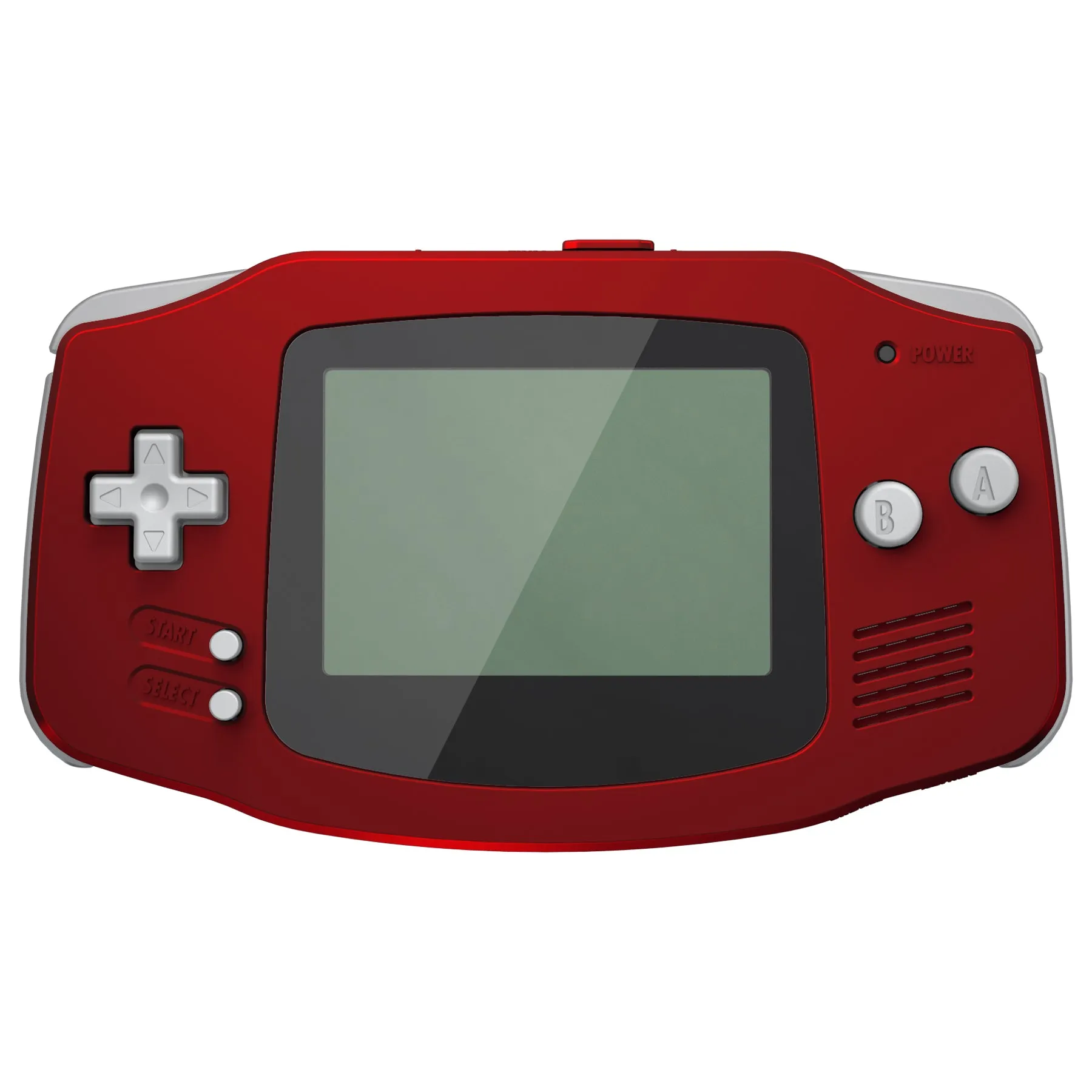eXtremeRate IPS Ready Upgraded Scarlet Red Soft Touch GBA Replacement Shell Full Housing Cover w/ Buttons for Gameboy Advance – Compatible with Both IPS & Standard LCD – Console & IPS Screen NOT Included - TAGP3003