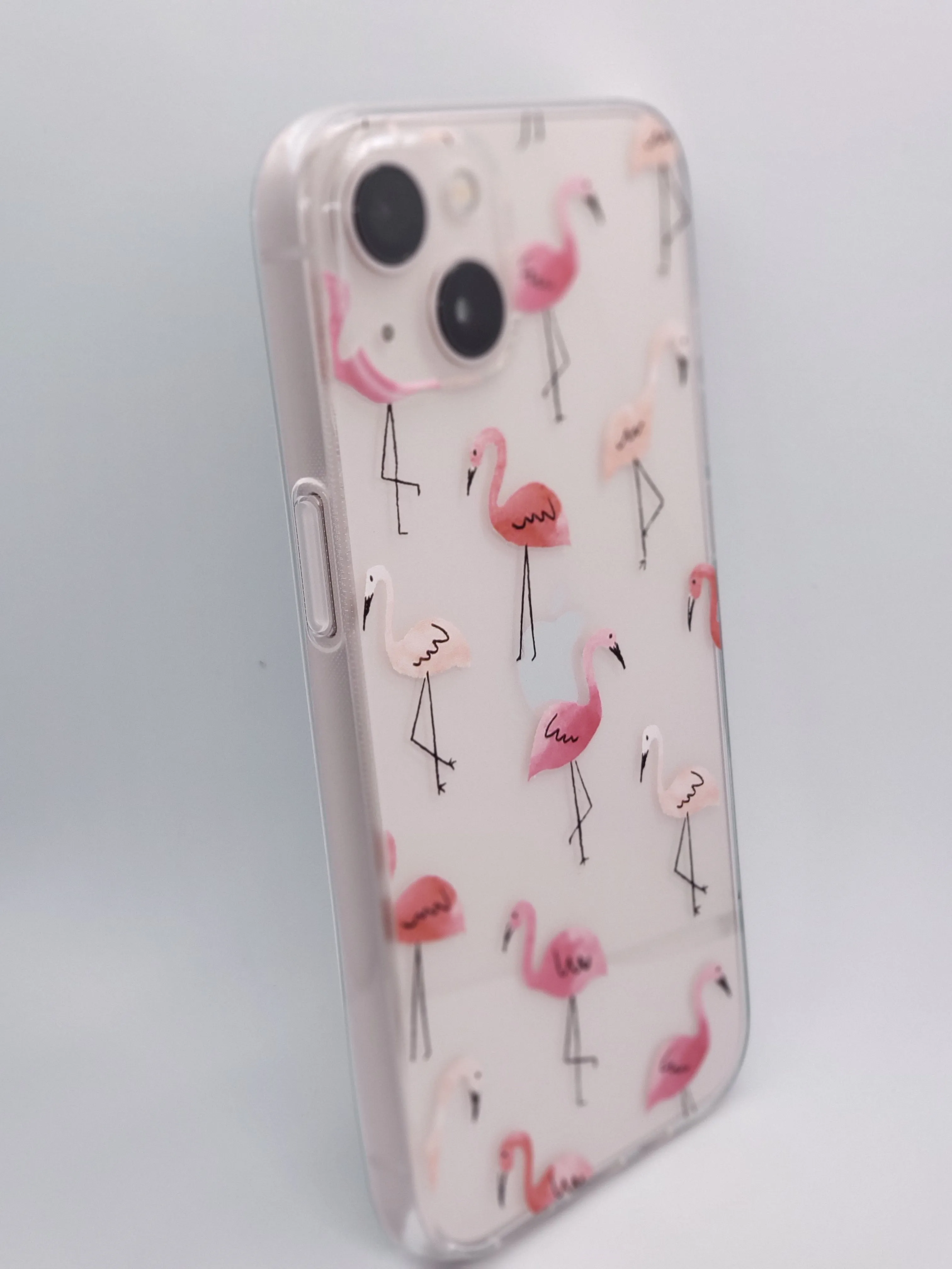 Flamingo Feast Transparent Clear iPhone Case