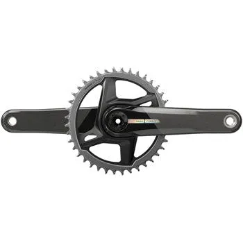 Force 1 Wide Bicycle Crankset - 167.5mm, 12-Speed, 40t, Direct Mount, DUB Spindle Interface, Iridescent Gray, D2