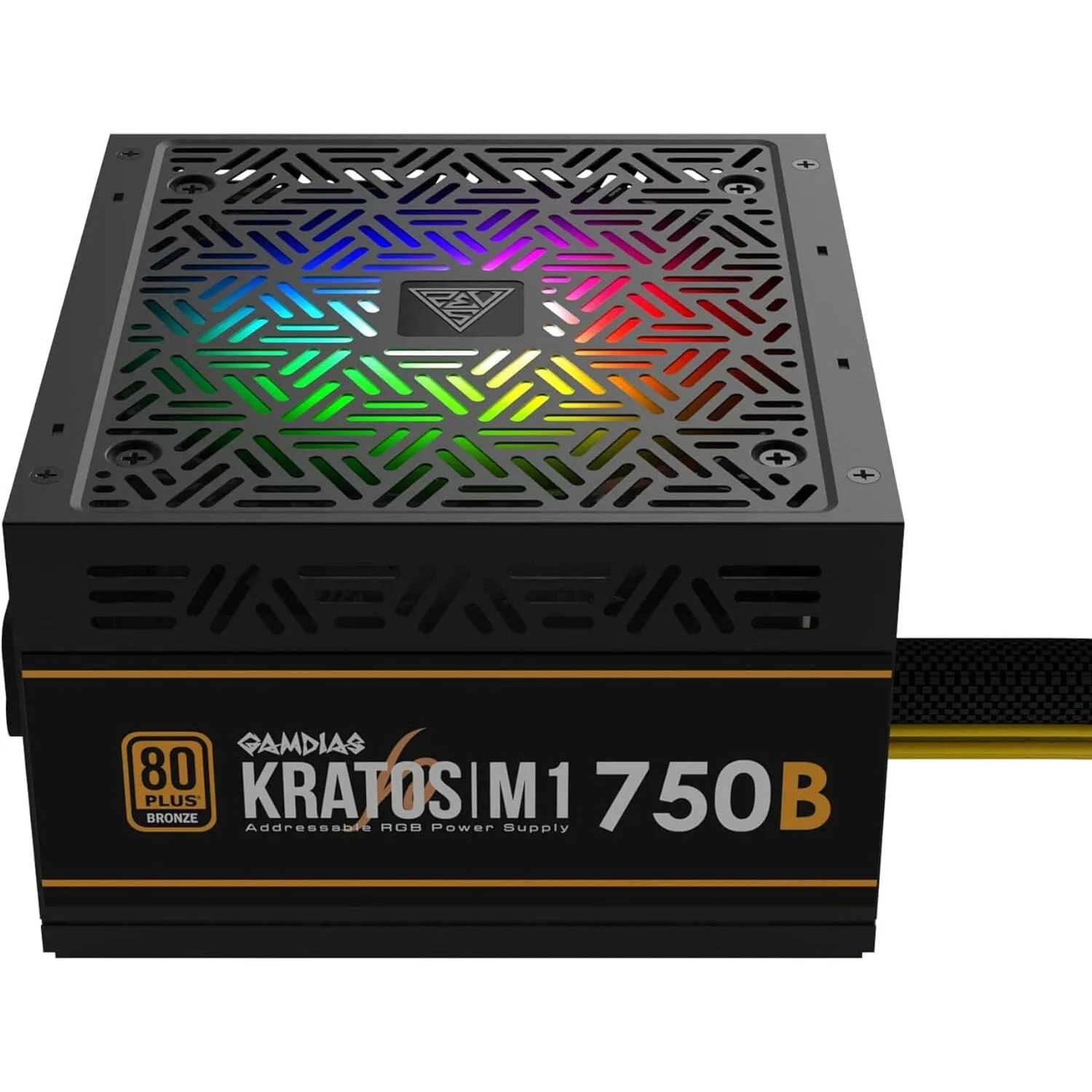 GAMDIAS RGB Gaming PC Power Supply 750W 750 Watt PSU Kratos M1-750B (Refurbished)