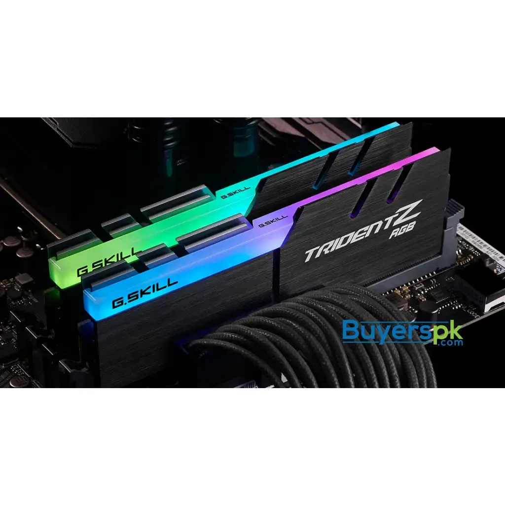 Gskill Trident Z Rgb 16gb (2x8gb) 3600mhz Ddr4 Desktop Memory (f4-3600c18d-16gtzrx)