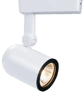 Halo LZR000405P Track Light, 0.45 A, 12 V, Aluminum, Black/White, Satin :EA: QUANTITY: 1