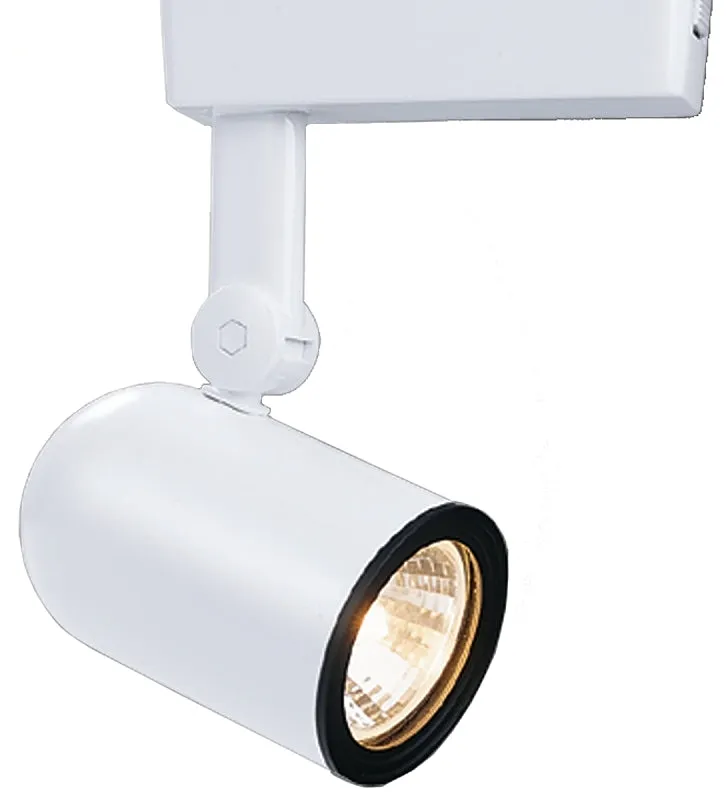 Halo LZR000405P Track Light, 0.45 A, 12 V, Aluminum, Black/White, Satin :EA: QUANTITY: 1