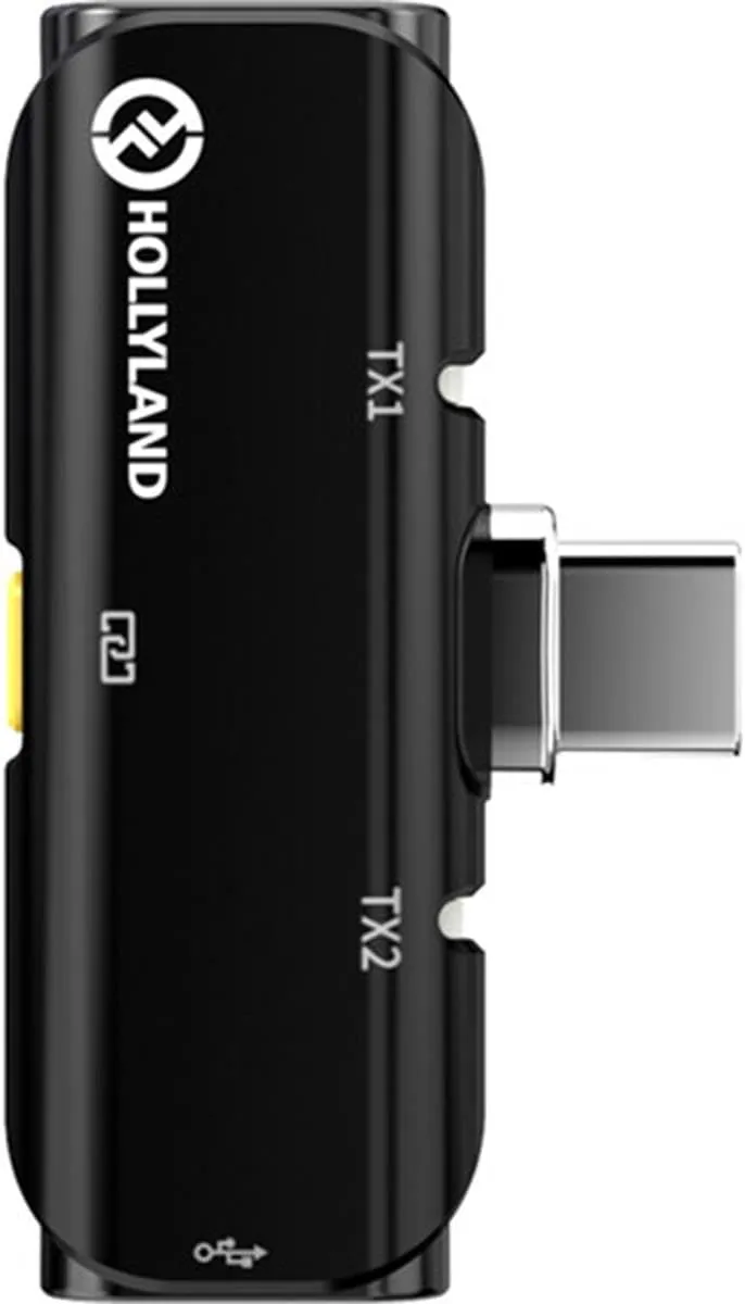 Hollyland LARK C1 DUO 2-Person Wireless Microphone System with USB-C Connector for Mobile Devices (2.4 GHz)