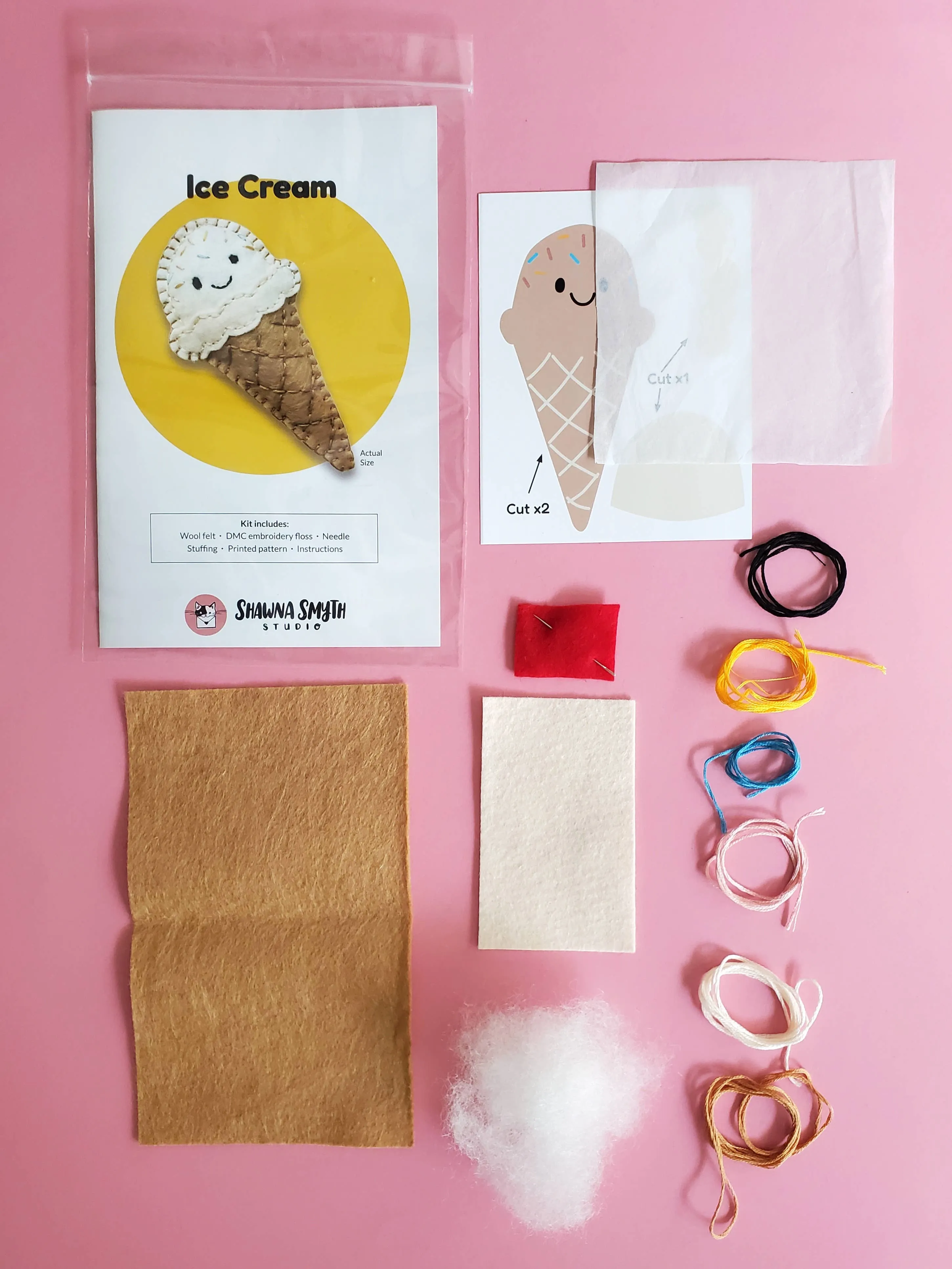 Ice Cream DIY Felt Kit