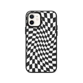 iPhone 12 Check Me Out Twisted Black Phone Case