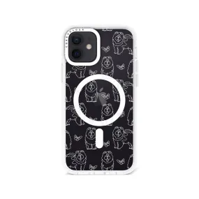 iPhone 12 Chow Chow Minimal Line Phone Case Magsafe Compatible