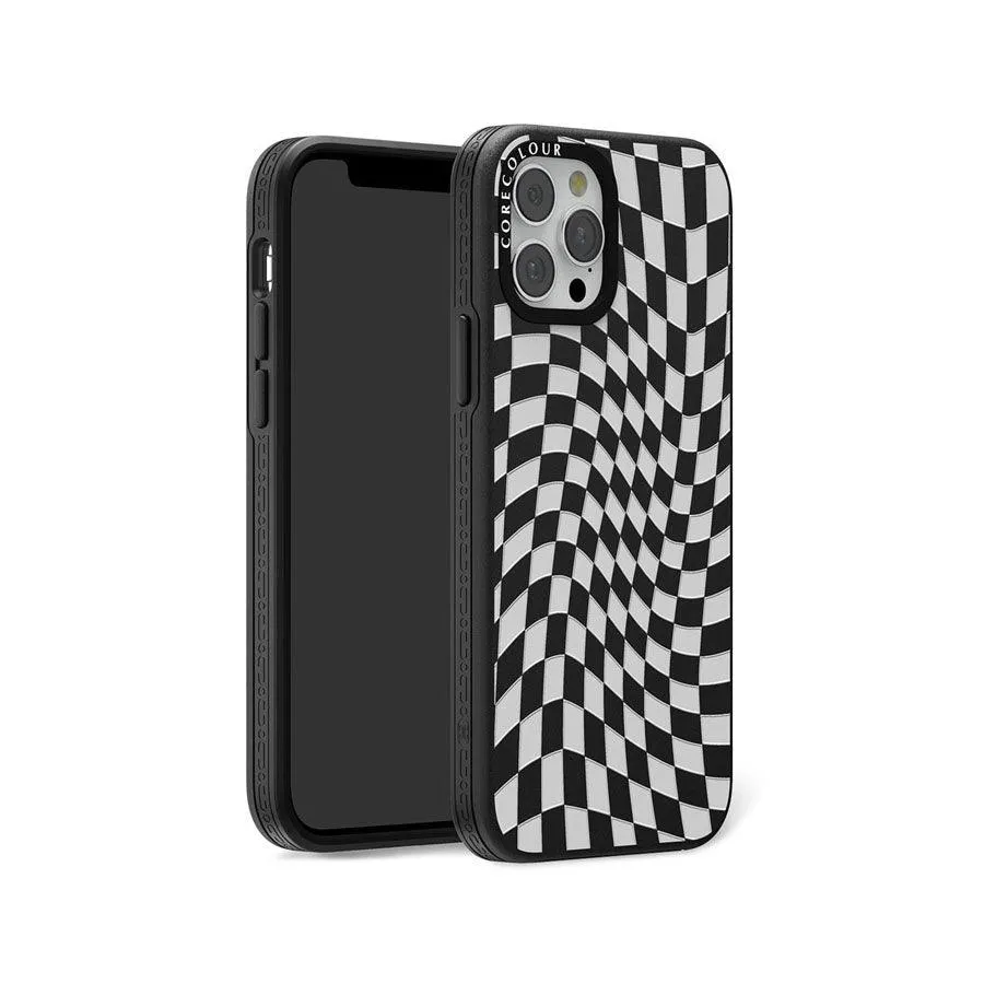 iPhone 12 Pro Check Me Out Twisted Black Phone Case