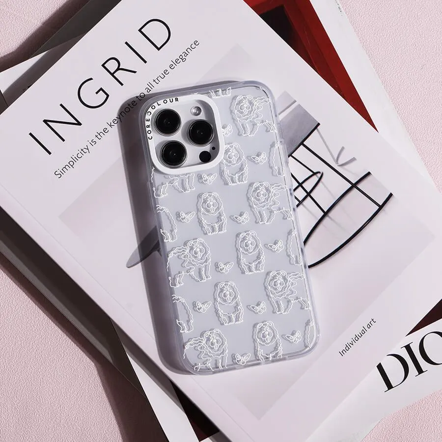 iPhone 12 Pro Max Chow Chow Minimal Line Phone Case