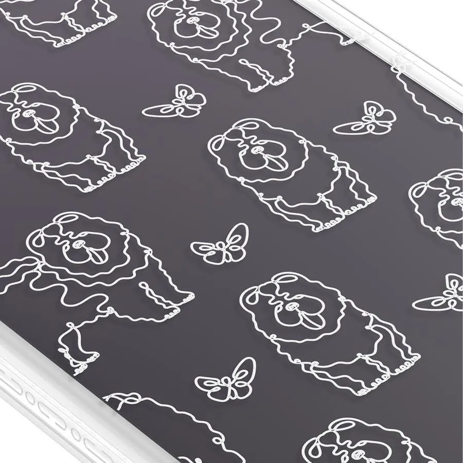 iPhone 12 Pro Max Chow Chow Minimal Line Phone Case