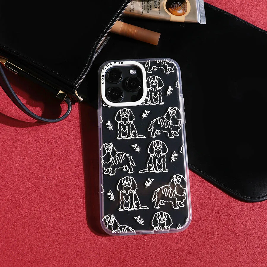 iPhone 12 Pro Max Cocker Spaniel Minimal Line Phone Case Magsafe Compatible