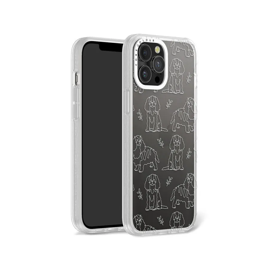 iPhone 12 Pro Max Cocker Spaniel Minimal Line Phone Case Magsafe Compatible