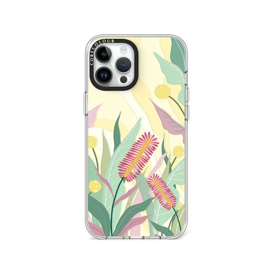 iPhone 12 Pro Max Crimson Bottlebrush Phone Case